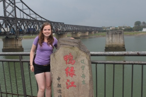 On the Broken Bridge...North Korea just behind me!